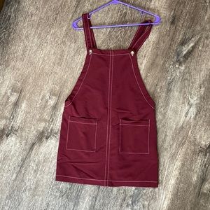 Forever 21 S pinafore ruby dress